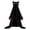 Black, variant on JuDWoC Wearable Hooded Halloween Blanket Soft Flannel Fleece Blanket Novelty Black Cat & Witch Halloween Costume Hooded Blanket Wrap for Adults 82.7*66.9in