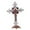 J, variant on Religious Gifts Jesus on Cross Statue Tabletop Crucifix Cross Home Decor - 8" - Gold