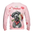 thumbnail image 2 of Happy Valentine's Day Cane Corso holding flowers All Over Print 3D Sweatshirt Unisex Merch Italian Mastiff Dog Lover Gifts Idea - 3005, 2 of 6