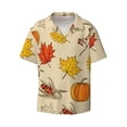 thumbnail image 3 of Goofa Rustic Harvest Time Printed Men's Casual Short-sleeved Shirt,Lightweight Breathable Button-down,Summer Casual men's top,Versatile Fashion shirt-3X-Large, 3 of 7