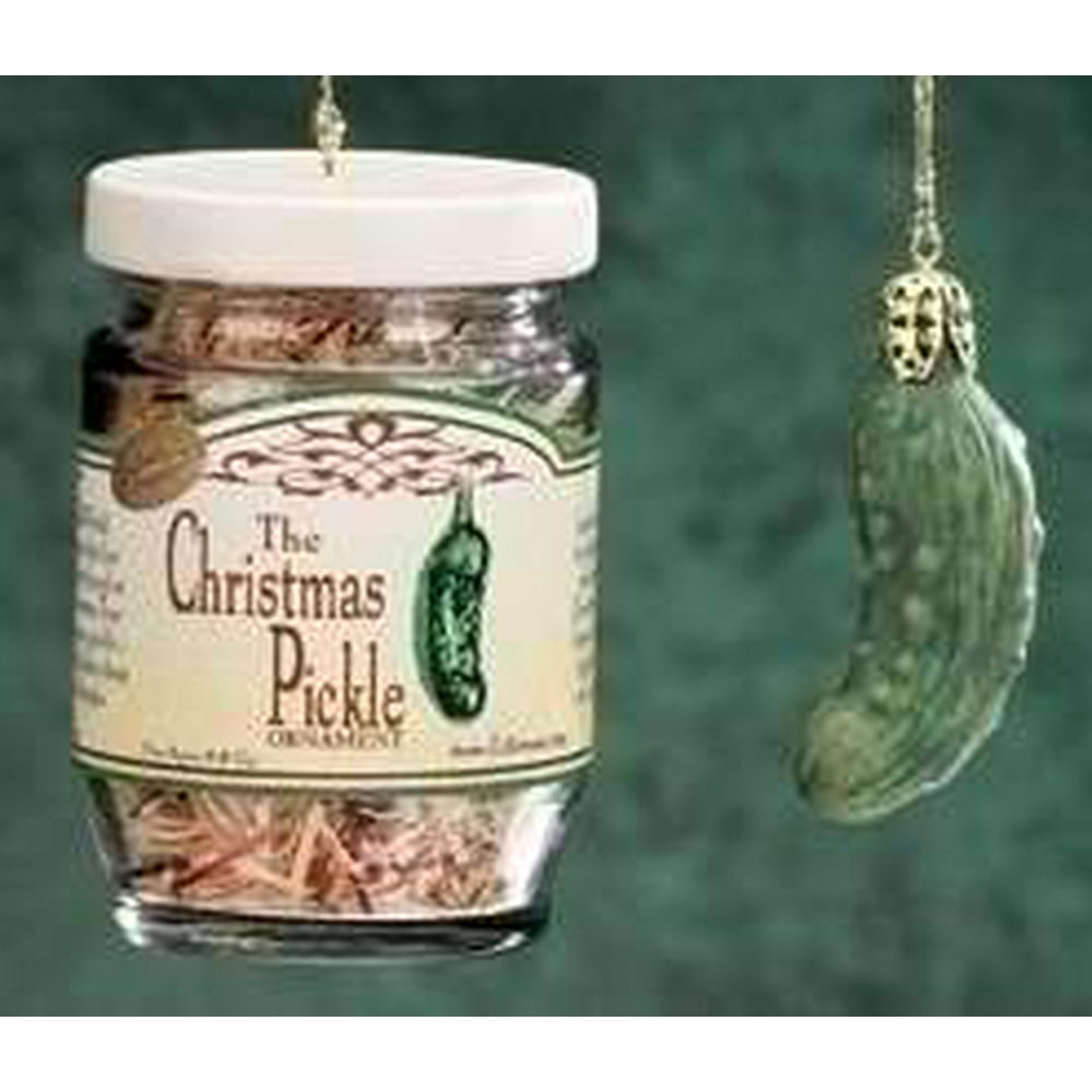 The Christmas Pickle in Glass Jar Christmas Ornament