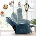thumbnail image 4 of YODOLLA Faux Leather Recliner Power Lift Chair for Elderly in Blue, 4 of 6
