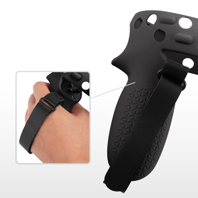 Cinturini Da Polso KingningBro Per Controller Oculus Quest 2 - 1 Paio, Neri, Universali