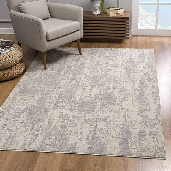 4â€™ x 6â€™ Gray Metro Modern Abstract Area Rug