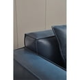 thumbnail image 4 of American Eagle Furniture 4-Seater Full Leather/Wood Sofa in Navy Blue, 4 of 8