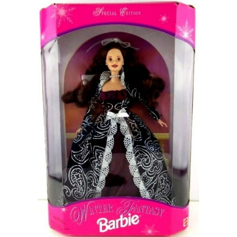 1996年冬のファンタジーバービー2ブルネット-サムズクラブ独占 Amazon.com: 1996 Winter Fantasy Barbie 2 Brunette - Sam's
