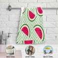 thumbnail image 5 of Cute Watermelon Green Kitchen Hand Towels 2 PCS, Seamless Pattern Fingertip Bath Towels Ultra Soft and Highly Absorbent, Decorative Face Towels Dish Washcloths, 28.3"x14.4", 5 of 5