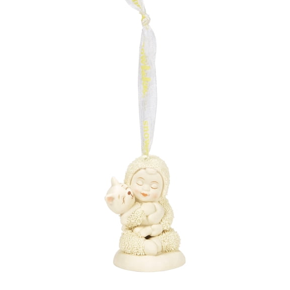 Department 56 Snowbabies Cat Cuddles Hanging Christmas Keepsake Ornament 2.6in H