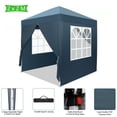 thumbnail image 3 of IVV 6.5*6.5ft Canopy Tent, Waterproof Outdoor Folding Events Canopy Shelter with Sidewalls for Backyard Party BBQ or Market Stalls (Blue), 3 of 11