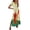 F Multicolor, variant on Womens Summer Dress Summer Dress for Women Women Dress Summer Womens Spring And Summer V-Neck Solid Casual Short Sleeved Long Dress I Multicolor M