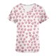 thumbnail image 5 of Vestido Corto para las Mujeres, Cuello en V Impresión de Día de San Valentín Manga Corta Bolsillo de Enfermera, Moda Informal, 5 of 9