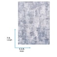 thumbnail image 2 of Livabliss Washable Rugs for Living Room, 5x7 Lillian Modern Charcoal Area Rug, Bedroom Dining Room Home Decor Stain Resistant Carpet (5'3" x 7'), 2 of 7