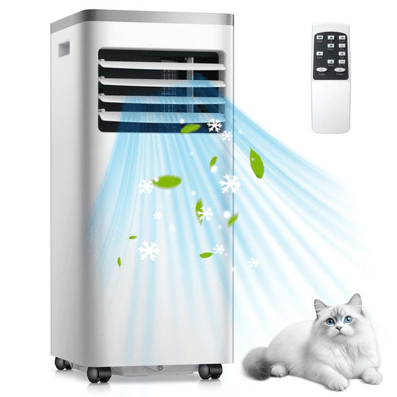 Moifoi 10000BTU Portable Air Conditioner with Remote Control, AC Unit Covers up to 450 Sq. Ft.