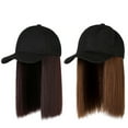 thumbnail image 6 of Aligament Baseball Cap Hair Straight Hair Hairstyle Adjustable Wig Hat Attached Long Hair Outdoor Hats for Women,, 6 of 8