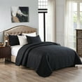 thumbnail image 1 of JML Quilt Set Queen 3 Piece Coverlet, Microfiber Embossed Bedspread with 2 Shams,88"x92", 1 of 5