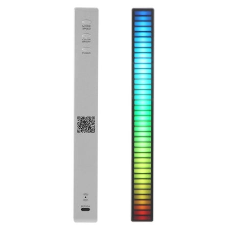 

Voice Activated LED Light 50-16KHZ Music Atmosphere LED Strip 40LEDs Ambient LED Light Bar LED Pickup Rhythm Light for Home Car KTV Bar