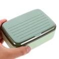 thumbnail image 5 of ETHZZLE 2Pcs Self Draining Double Layer Soap Holder with Cover Assorted Colors for Home, 5 of 6
