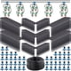 thumbnail image 2 of Garden Black 4-way 2/4/8L/H Micro Drip Irrigation Emitter Watering Systems Kit 3/5mm Arrow Dripper for Potted Greenhouse He Qiyong unisex, 2 of 2