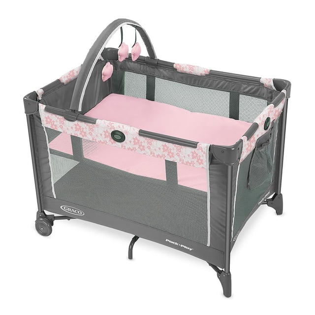 Cuna Corral Graco Portable Pack 'n Play Take Anywhere Plegable Moisés Desmontable Rosa