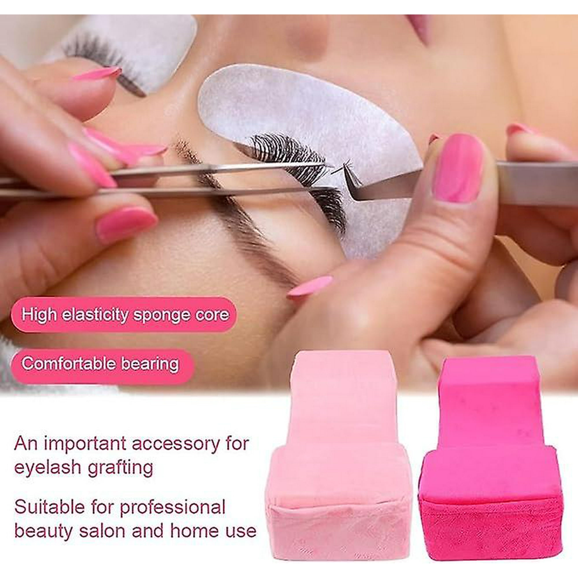 Pink eyelash pillow hotsell