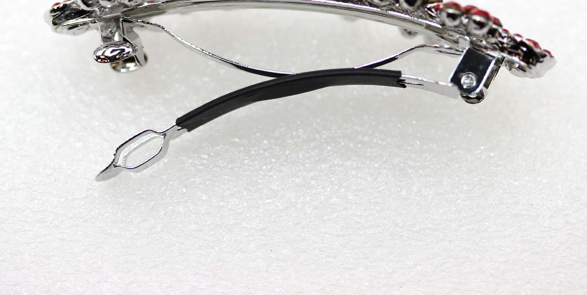 Faship Gorgeous Black Crystal Flower hair Barrette