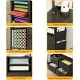thumbnail image 6 of Organization and Storage Cabinet Compatible with Cricut Machine Large Craft Table with Fabric Drawers Charging Station Vinyl Roll Holder for Home Craft Workstation Room (Charcoal Black), 6 of 14