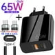 thumbnail image 2 of Adaptador de carga rápida USB-C PD 65W para MacBook Pro Laptop Type-C Cargador rápido para iPhone 11 12 13 Pro iPad Huawei Xiaomi Samsung Tan Jianjun unisex, 2 of 2