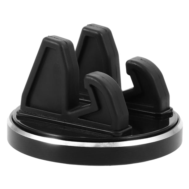 Soporte de silicona para teléfono móvil, giratorio 360 grados, para salpicadero, coche y hogar (negro)