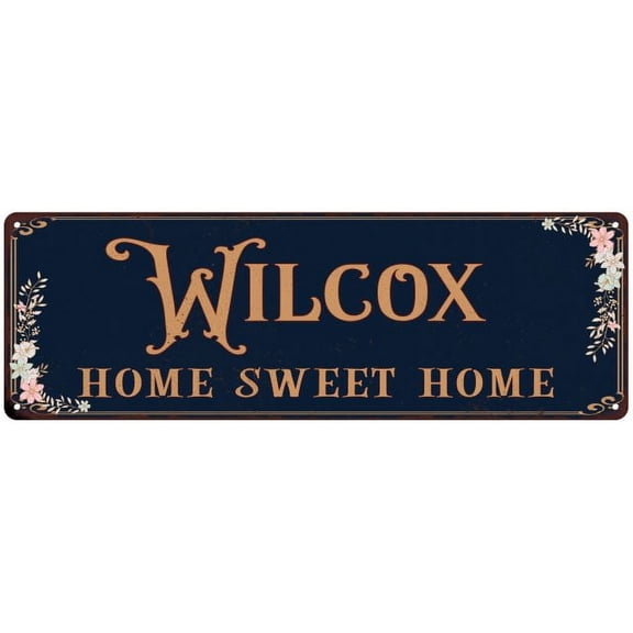 WILCOX Home Sweet Home Victorian Look Gift 6x18 Metal Sign 206180046511