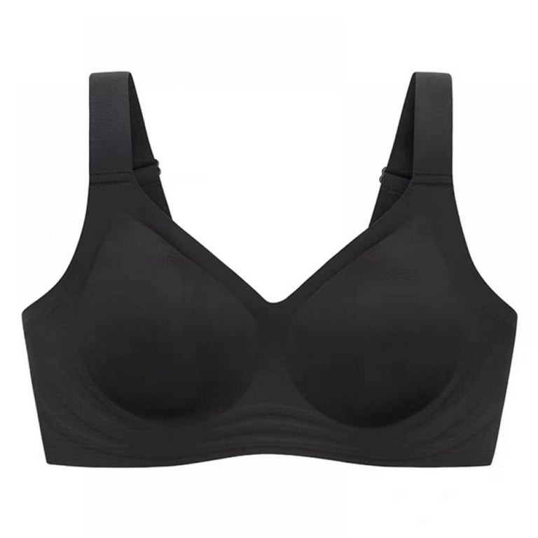Popvcly Women Seamless Bra Ultra Comfort Wireless Support Bra Sleep Daily  Invisible Bralette 