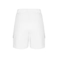 thumbnail image 3 of Tawop Ladies Shorts Women's Cargo Shorts with Multi-Pockets, Elastic Waist & Drawstring,Bermuda Shorts, 3 of 9