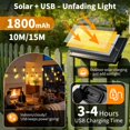 thumbnail image 4 of Luces solares FUANXIEI ST38 de 15 m, resistentes al agua, con control remoto, 4 of 9