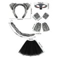 thumbnail image 3 of Wolf Costume Set for Adults & Teens - Gray Wolf Ear Headband, Gloves, Tail & Mask Kit - Lightweight Role Play Outfit for Halloween, Fancy Dress, Carnival & Stage Performances, 3 of 6