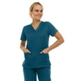 thumbnail image 2 of Medichic Women's Medical Scrubs Top - V-Neck 4-Way Stretch with 3 Pockets - Available in 20+ Colors, 2 of 4