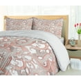 thumbnail image 5 of Ambesonne Underwater Duvet Cover Sets, Octopus Tentacles Ocean, 2-King, Pale Salmon Coral, 5 of 7