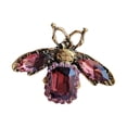 thumbnail image 4 of Broches de para mujer, broche de de miel, broche de moda, insignia de diamantes de imitación, broche para graduación, día de San Valentín, Púrpura Yinane Broche, 4 of 8