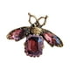 thumbnail image 4 of Broches de abeja para mujer, exquisitos accesorios de broche de traje, broche de abeja de miel para Púrpura, 4 of 9