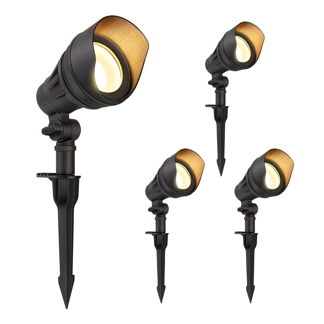 Luces de paisaje DEWENWILS LED, 14 W, 540 LM, 3000 K, 12 V, paquete de 4