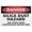 Warning Sign 6, variant on Danger Slow Down You Move Too Fast Reflective Aluminum Sign - 8"x12", Rust Free, Weather Resistant, Waterproof, Easy To Mount - Workplace, School, Hospital, Public Area