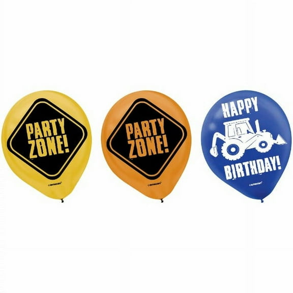 Construction Party Latex Balloons (6ct)