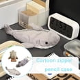 thumbnail image 3 of VOPPV Cute Plush Animal Pencil Case - Otter or Platypus Pencil Pouch, Zipper Organizer for Kids, Teens, and Girls, Large Capacity Stationery Holder Bag for School, Office or Cosmetic Use Z4A7, 3 of 8