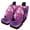 Heart-Shaped Purple Starry Sky Design, variant on Pzuqiu Black Floral Full Backrest Car Seat Covers, Full Set Easy to Install Fit for most Cars