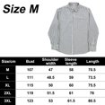 thumbnail image 2 of Camisas casuales de manga larga con botones para hombre, camisas de vestir a rayas, camisas de algodón Adepaton BST3008043-1, 2 of 5