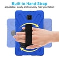 thumbnail image 3 of TECH CIRCLE Kids Case for Samsung Galaxy Tab A 8.0 (SM-T387) Tablet 2018 - Heavy Duty Portective Rugged Hard Case with [Kickstand & Shoulder/Hand Straps] Portable Sturdy Child Friendlys Cover, Blue, 3 of 8