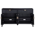 thumbnail image 6 of Jack 64 Inch Sideboard Buffet Console-2 Drawers and 2 Cabinets-Black, 6 of 6