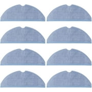 KEEPOW 8 Pack Vacuum Mop Replacement Pads for Roborock S7 S7+ T7S T7S Plus Reusable Hard Floor Cloth Microfiber Soft Pad Expert Wet Replacement
