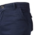 thumbnail image 4 of Men's Capri Long Twill Cargo Shorts Below Knee 13 Inches Cotton Relaxed Fit Casual Multi-Pocket Size 30-40 Blue, 4 of 4