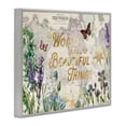 thumbnail image 2 of Stupell Industries Eclectic Beautiful Things Floral Map Gray Framed Giclee Art, 14 x 11, by Ophelia and Company, 2 of 7