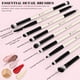thumbnail image 4 of Kit de 12 Pinceles de Maquillaje Profesional - Brochas Doble Uso para Base y Contorno, Kabuki para Polvo - Ideal para Regalo (Color Negro), 4 of 7