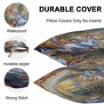 thumbnail image 4 of Waterproof Throw Pillow Covers Set of 2, 26x26 Inch Autumn Deer Decorative Pillowcases Outdoor Pillow Slip Cushion Covers Set for Couch Tent Farmhouse Elk River, 4 of 7